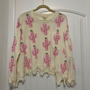 Cactus Print Sweater
